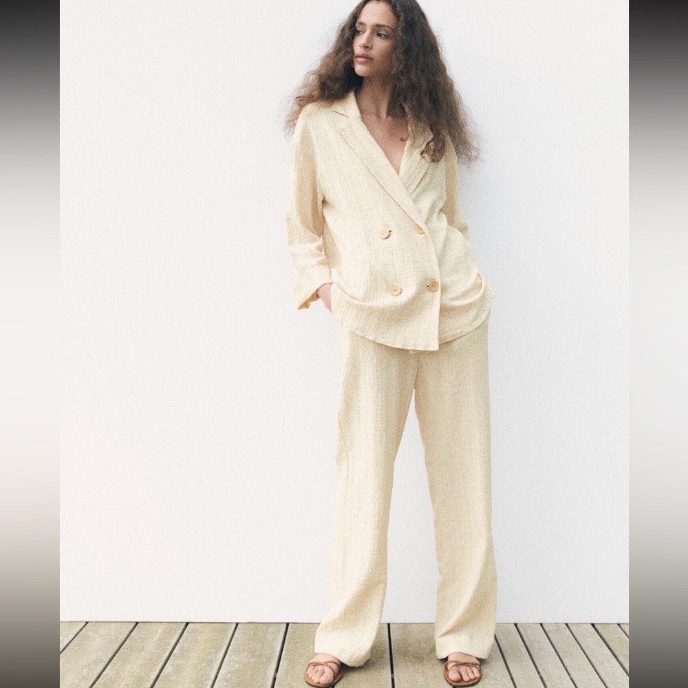 NWT Zara Wrinkle look pants